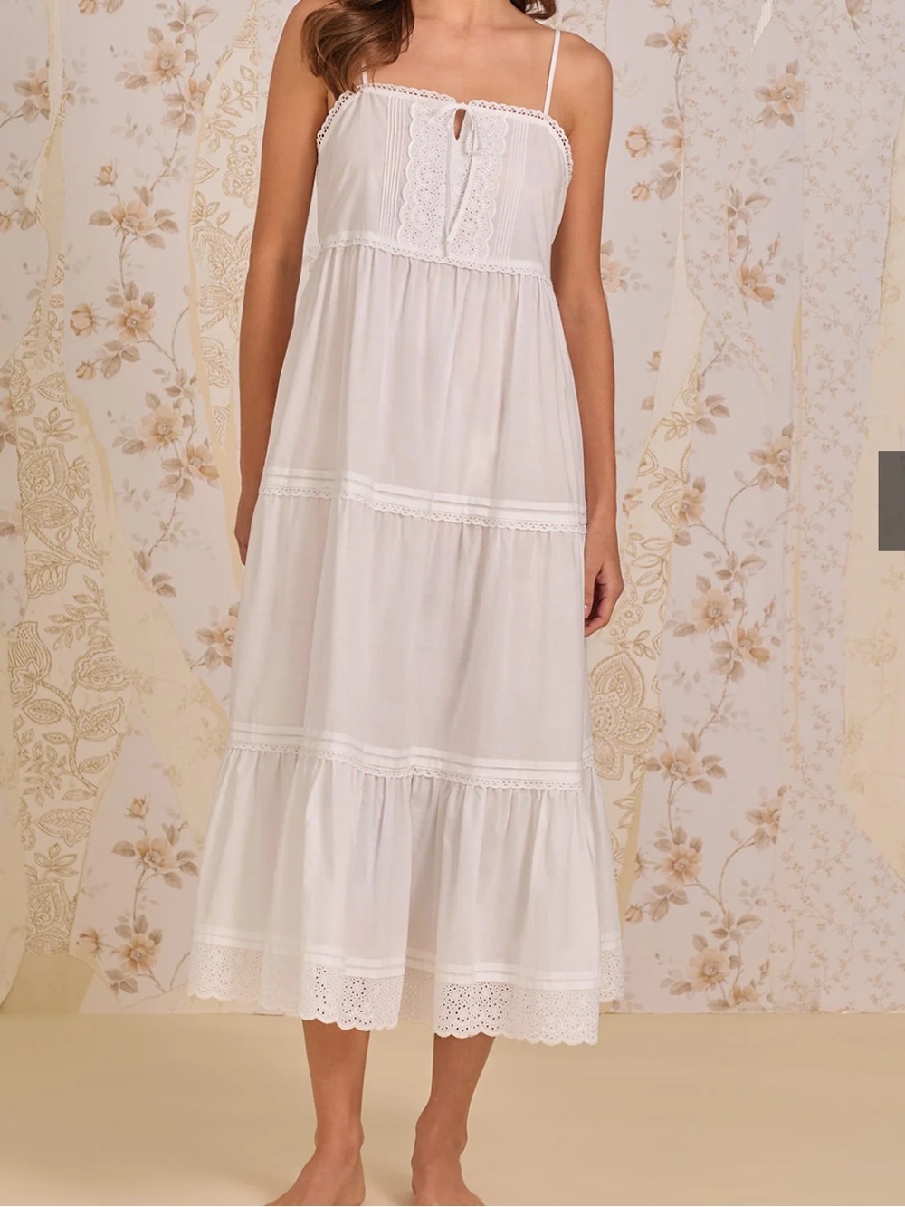 Eileen West SMALL The Lena Nightgown 100% Cotton